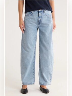 Frame Denim Long Barrel Jeans in Turbo